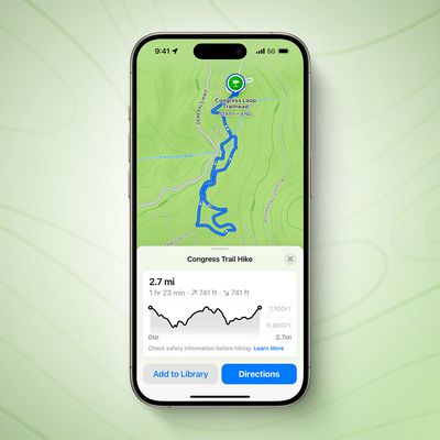iOS 18 Hiking Trails Feature