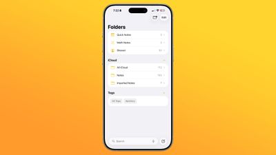 ios 26 notes app main view