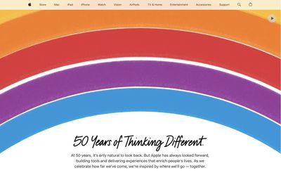50th anniversary apple homepage
