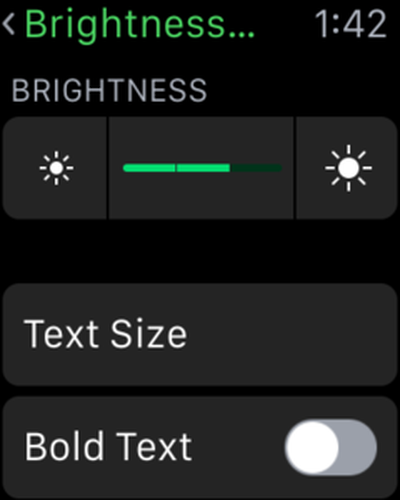 Brightness and Text
