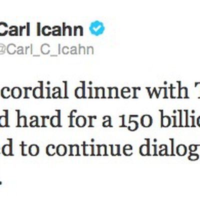 icahn dinner buyback