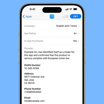 app store trader requirement dsa