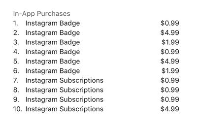 instagram subscriptions