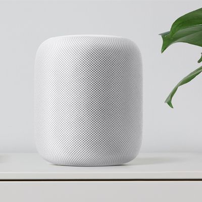 HomePod on shelf