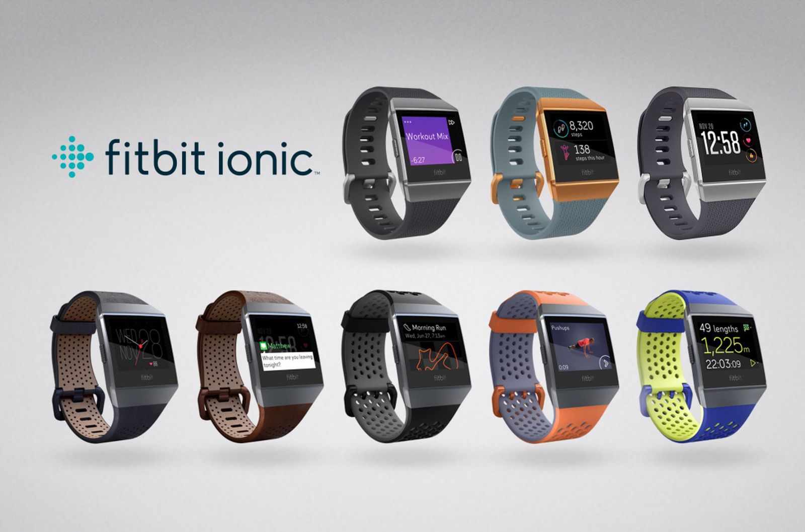 Announces $300 'Ionic' Smartwatch, 'Flyer' Bluetooth Headphones, and Subscription Coach App - MacRumors