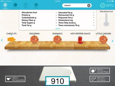 SITU – The Smart Food Nutrition Scale for iPhone & iPad – SITU