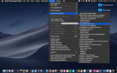 safari dark mode for websites