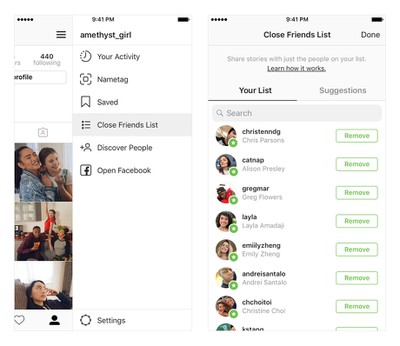 Instagram Launches 'Close Friends' List for Sharing Stories - MacRumors