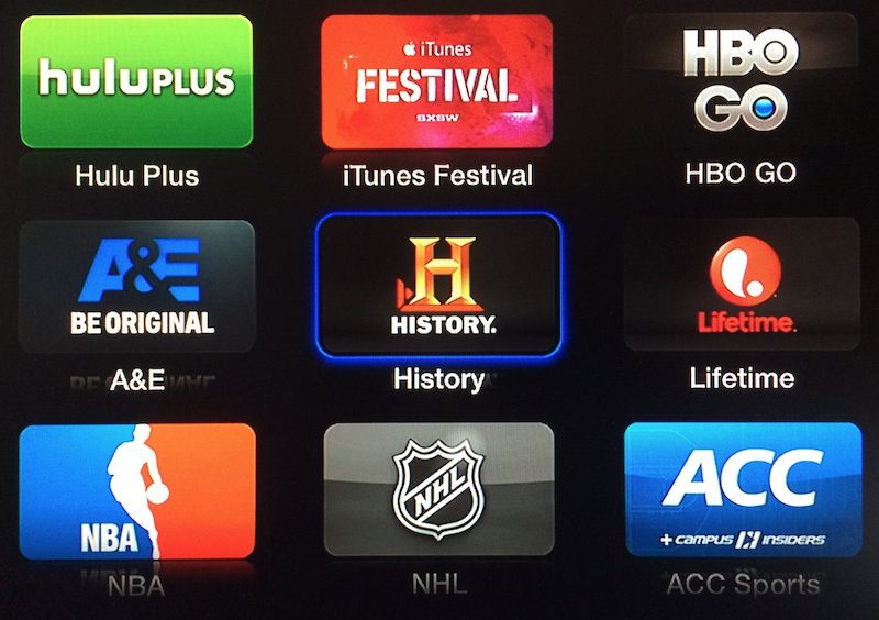 A&E, History Channel, and Lifetime Channels Added to Apple TV MacRumors
