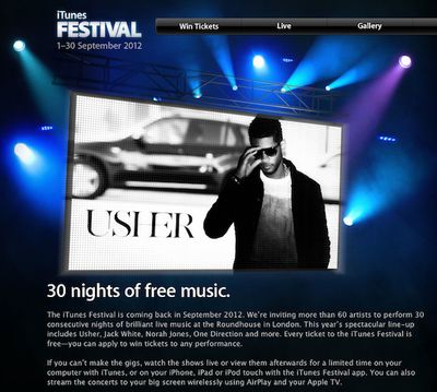 itunes festival 2012