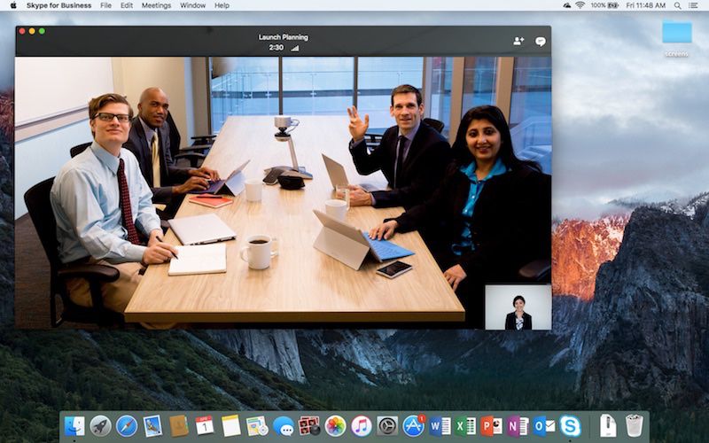 launch skype for business on a mac