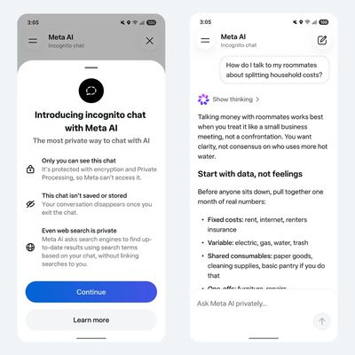 meta ai incognito chat