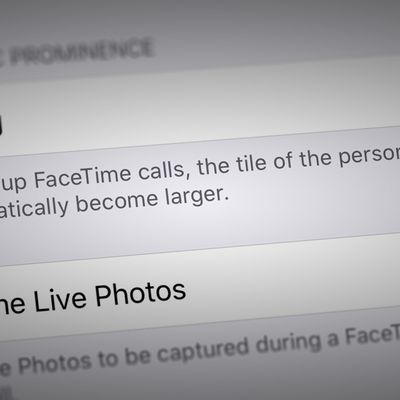 facetime group prominence