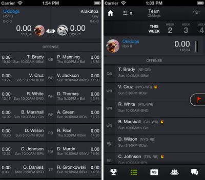 Yahoo Updates Fantasy Football iOS App With Mobile Drafting - MacRumors