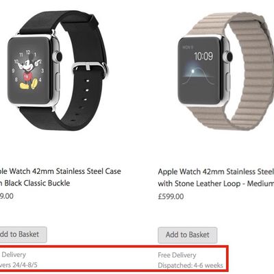 apple watch shipping
