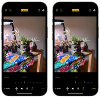 Blur portrait mode iOS 16