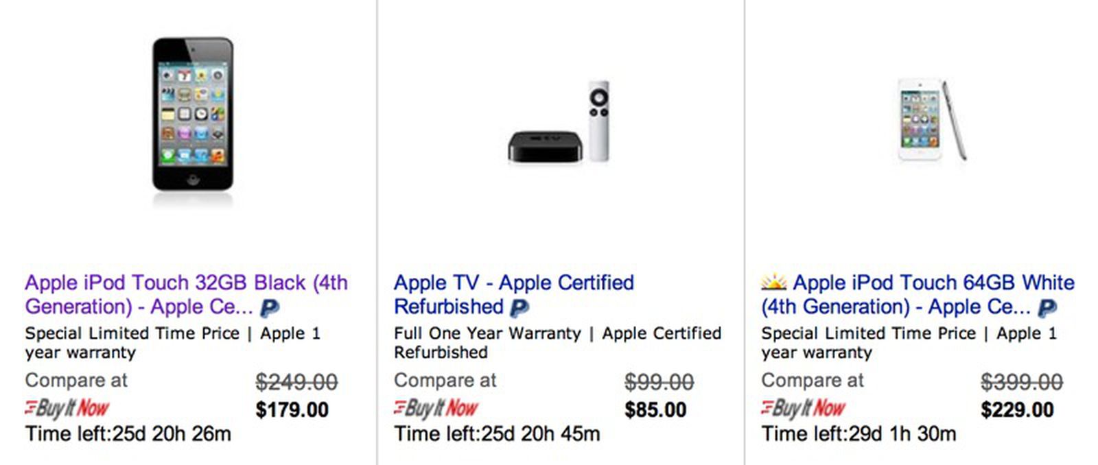 Alleged Apple eBay Store Offers Better Deals than Apple Refurb Store