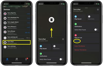 how to turn on lost mode in find my 1
