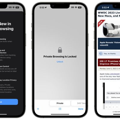 safari private browsing ios 17