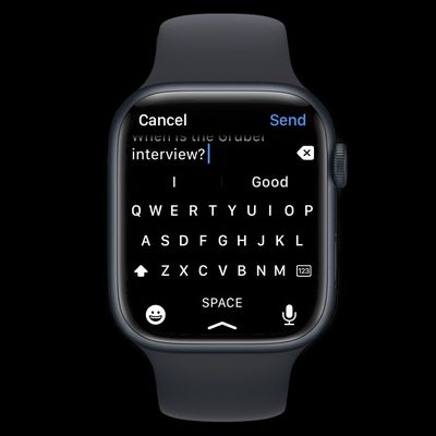 apple watch quicktype