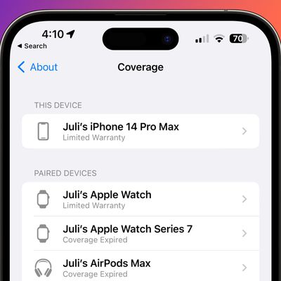 applecare coverage icons ios 16 4 beta 2jpg
