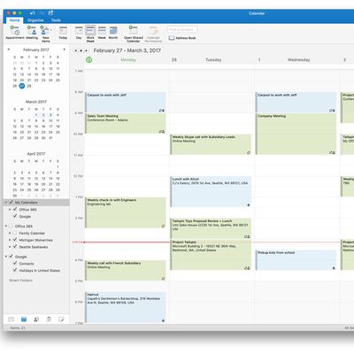 outlook for mac 2017 google calendar
