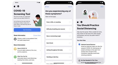 apple covid app screenshots