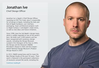 Jony Ive Chief Design Officer