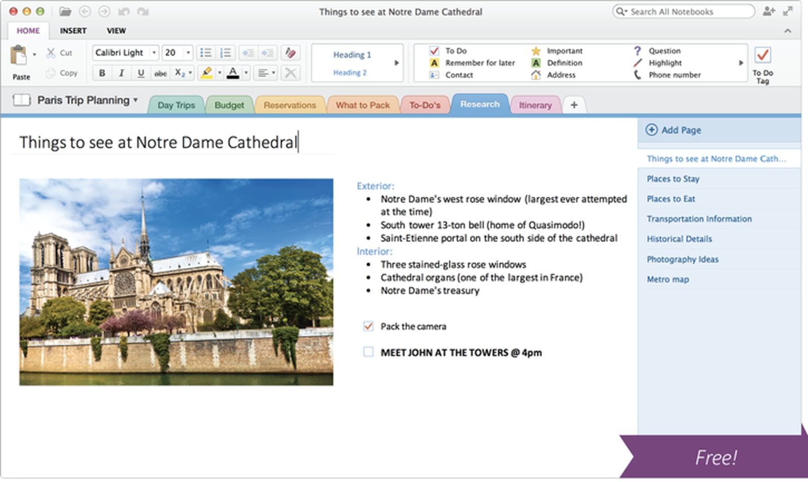add one padge onenote for mac