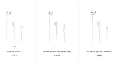 EARPODS WITH LIGHTNING CONNECTOR –