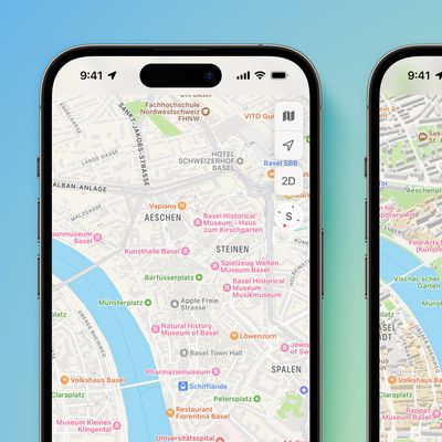 Apple Maps update 2022 Switzerland Basel before and after big