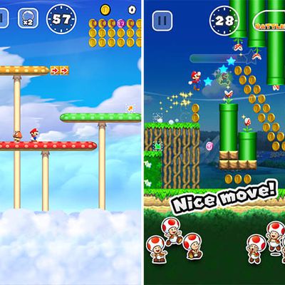 super mario run screenshot duo
