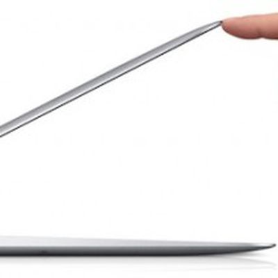 macbook air open finger