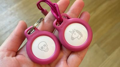 Pink Dreamy AirTag Holder with Key Ring – SALAVISA