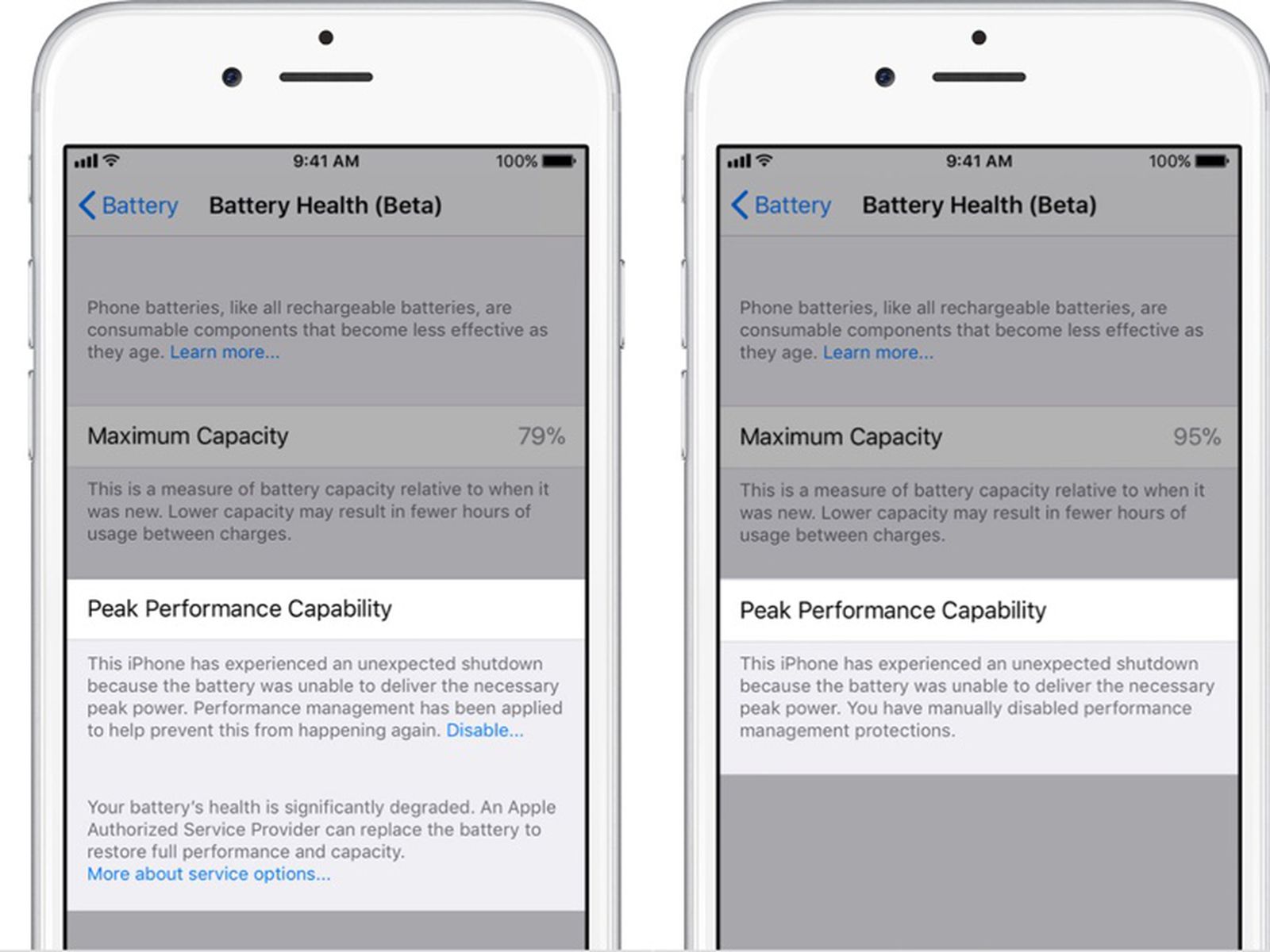 presentatie Australische persoon Uittreksel How to Disable Apple's Performance Management Features in Older iPhones in  the iOS 11.3 Beta - MacRumors