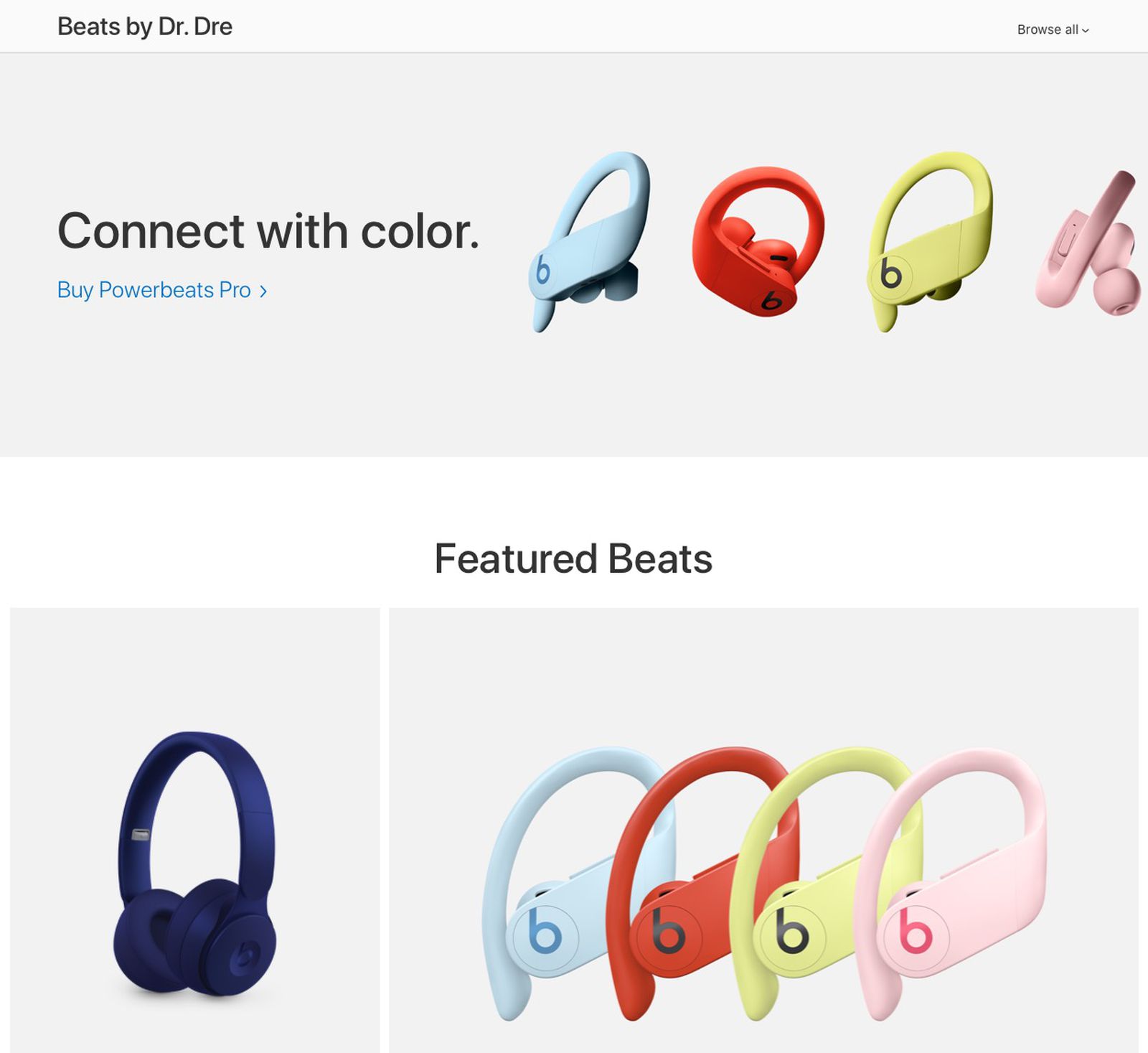 Apple Removes Beats Landing Page From Website Ahead of Tuesday's Launch [Update: Restored] -