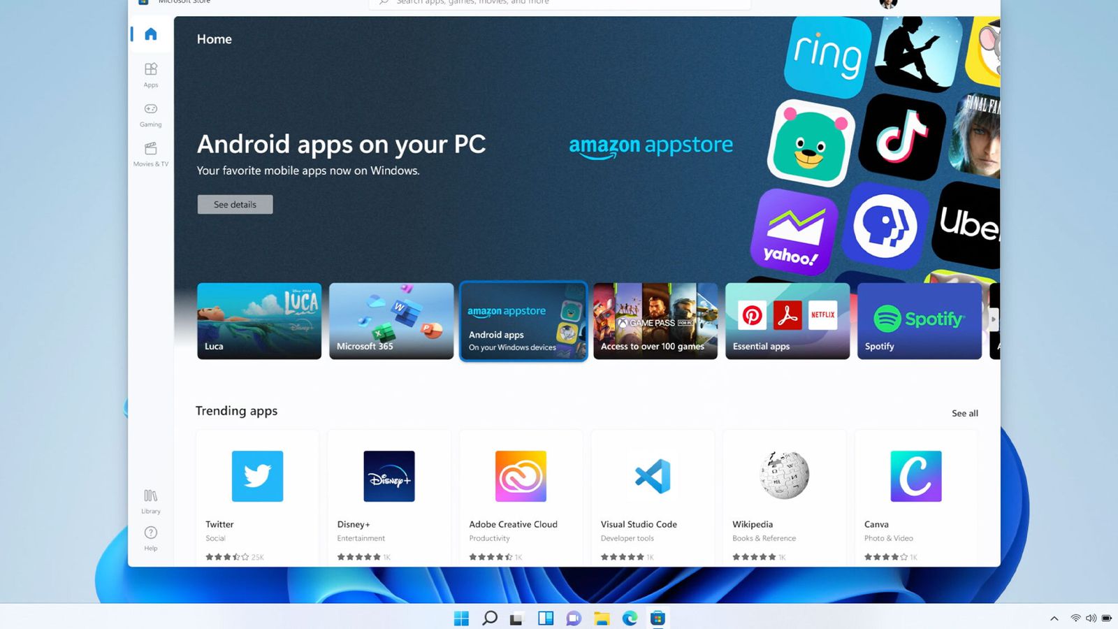How to Download Android Apps from  Appstore on Windows 11
