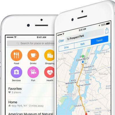 Apple maps ios 9