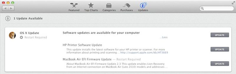 Software Update to Move Inside Mac App Store in OS X Mountain Lion ...