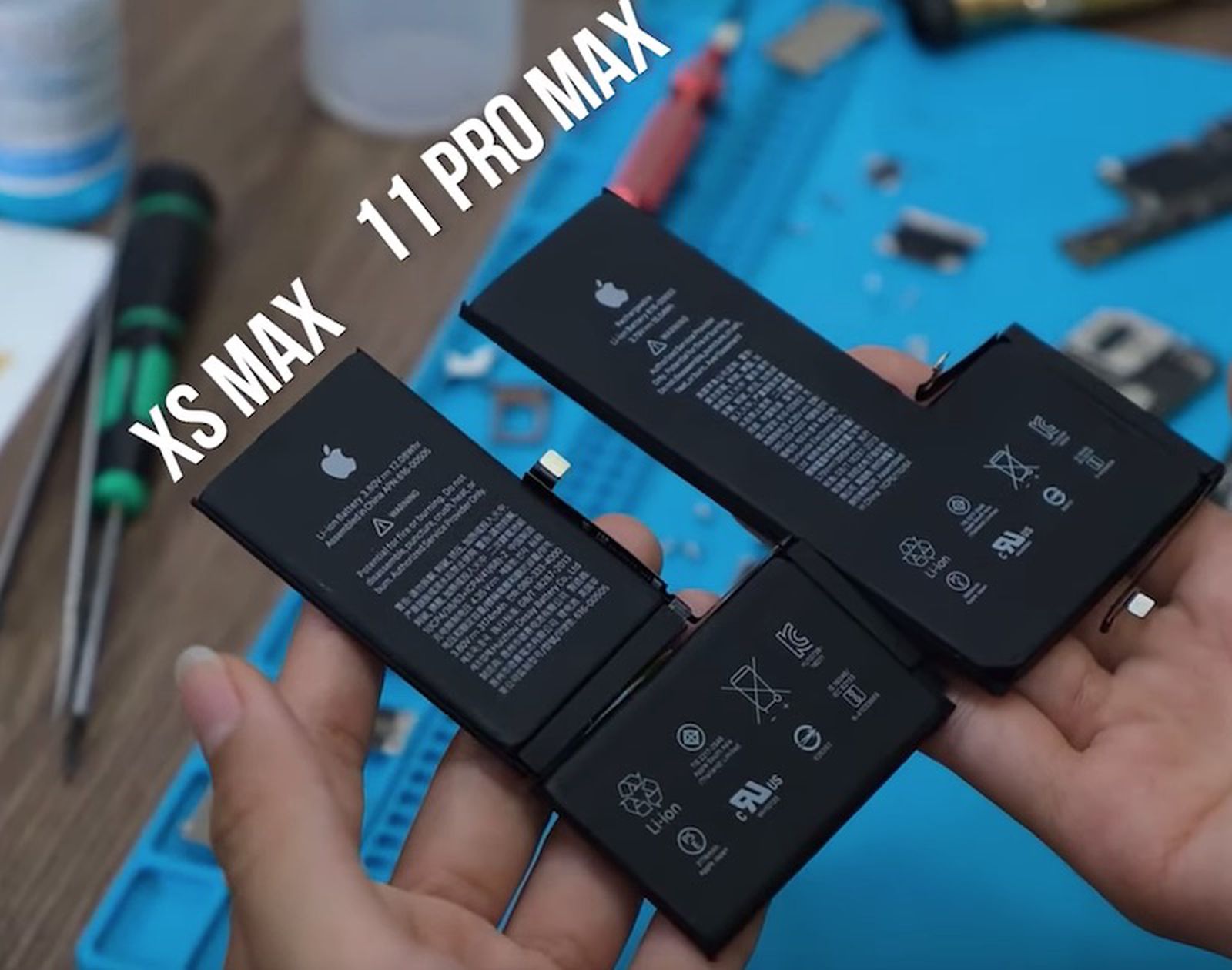 Onkel eller Mister forsøg volatilitet iPhone 11, 11 Pro, and 11 Pro Max All Feature Thicker and Heavier  Single-Cell Batteries - MacRumors