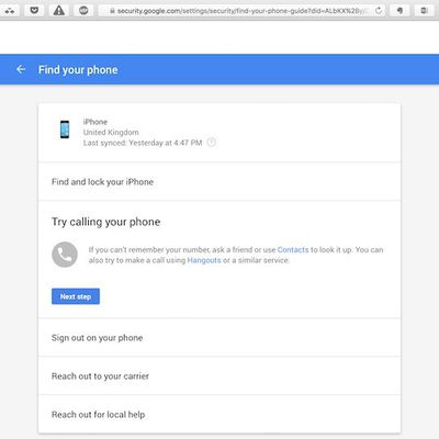 Google My Account 1