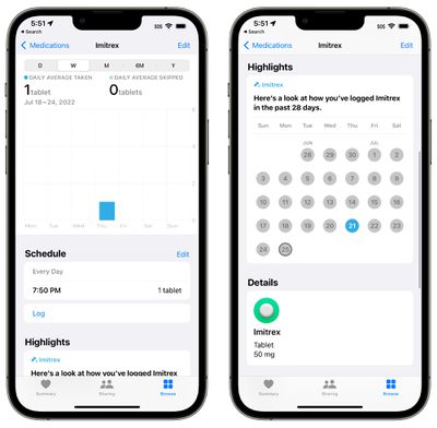 ios 16 health app medication logging