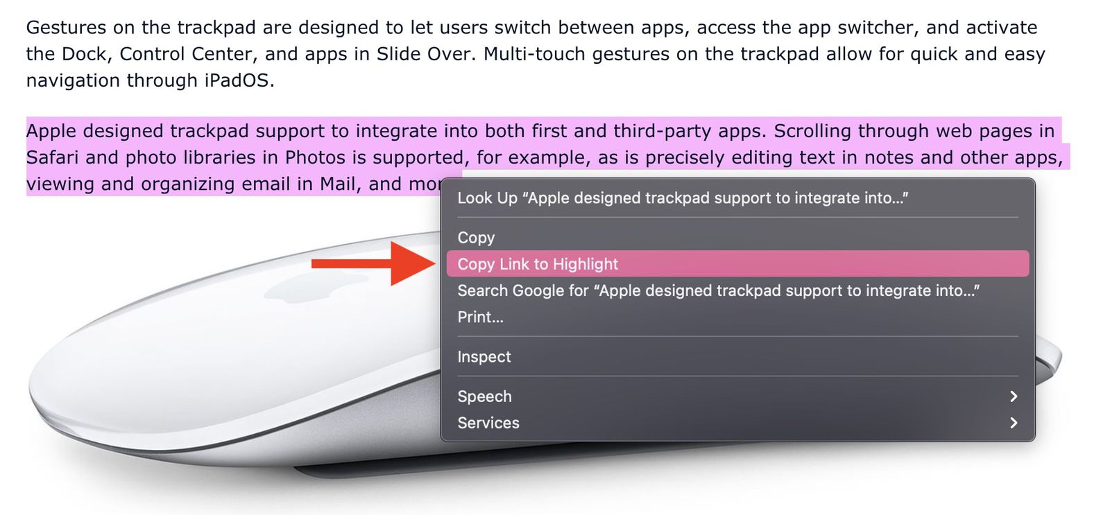 Chrome 90 How to Link Directly to Specific Text on a page MacRumors