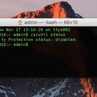 macbook pro sip off