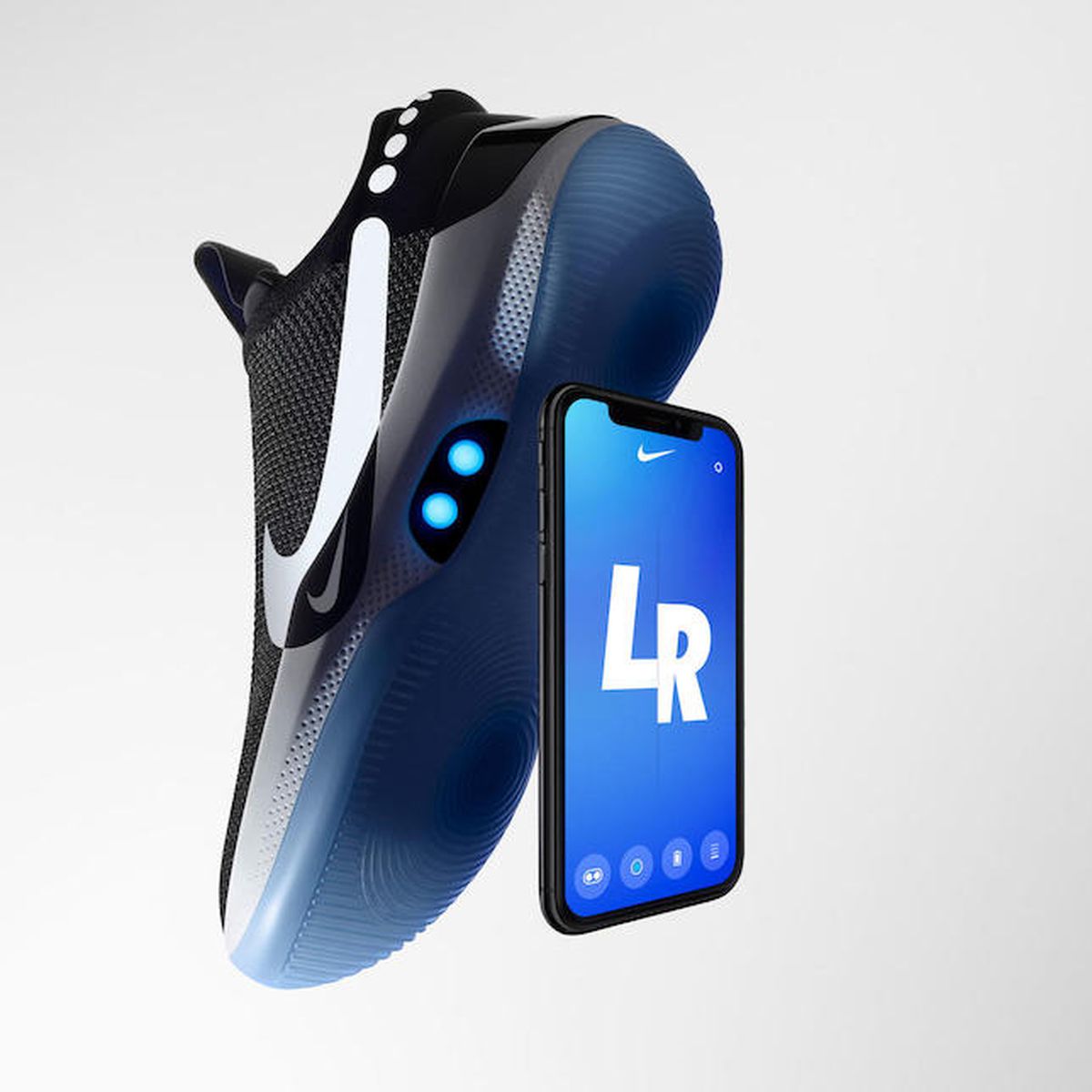 invención novela diseñador Nike Debuts $350 iPhone-Controlled Self-Adjusting Basketball Shoes -  MacRumors