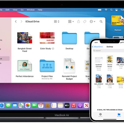 macos big sur ios 14 iphone 12 pro macbook air icloud drive desktop documents hero
