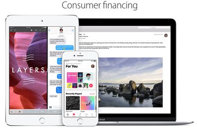 apple consumer financing