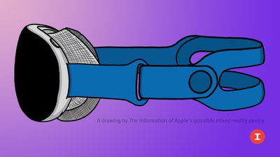 característica de maqueta de auriculares de realidad mixta de apple púrpura