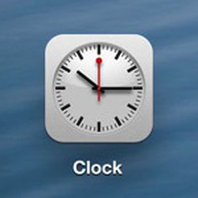 ios 6 ipad clock icon