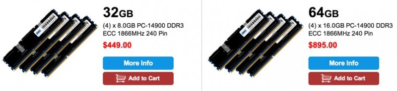 OWC Announces RAM Upgrades for New Mac Pro, Up to 64 GB for $895